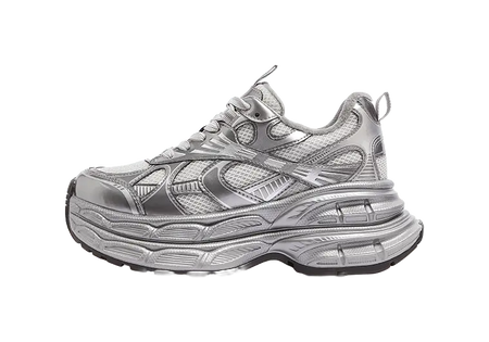 CAMEL Silver Moon Cushioning Slip Resistant Abrasion Resistant Low top Chunky Sneakers Womens  vjsneaker.com