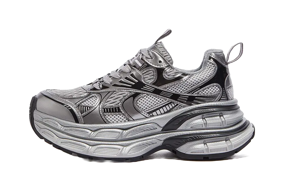 CAMEL Silver Moon Low top Chunky Sneakers Womens  vjsneaker.com