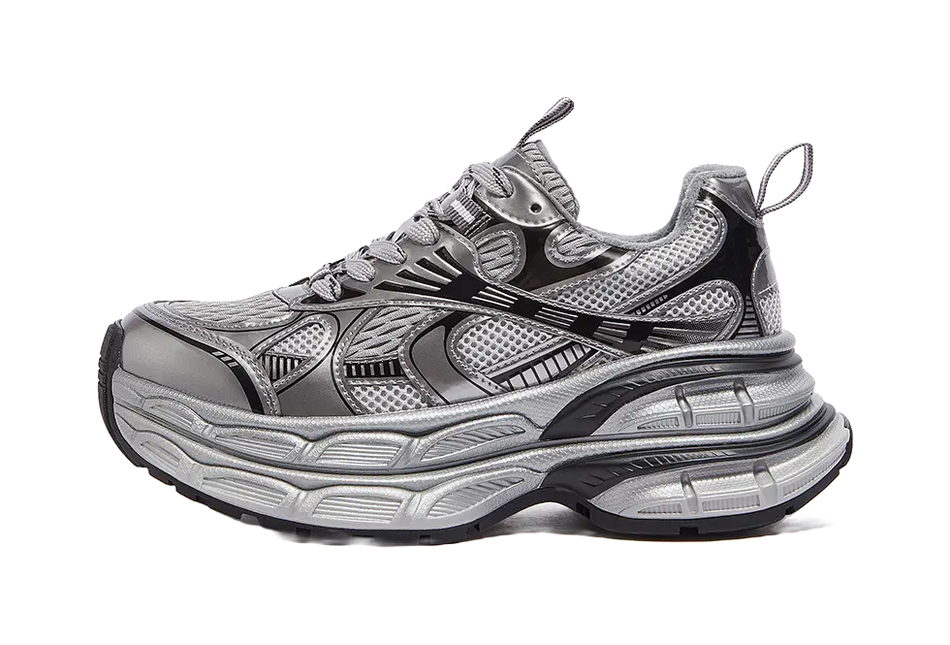 CAMEL Silver Moon Low top Chunky Sneakers Womens  vjsneaker.com