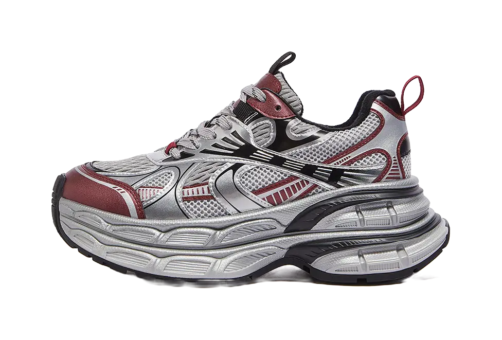 CAMEL Silver Moon Low top Chunky Sneakers Womens  vjsneaker.com