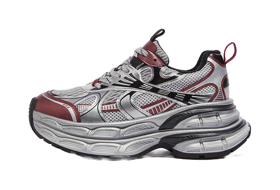 CAMEL Silver Moon Low top Chunky Sneakers Womens  vjsneaker.com