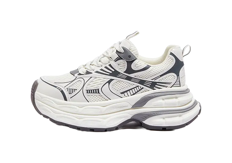 CAMEL Silver Moon Low top Chunky Sneakers Womens  vjsneaker.com