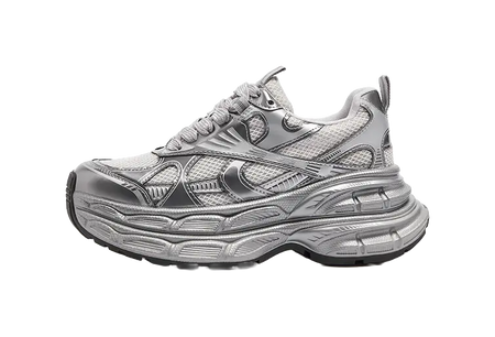 CAMEL Silver Moon Low top Chunky Sneakers Womens  vjsneaker.com