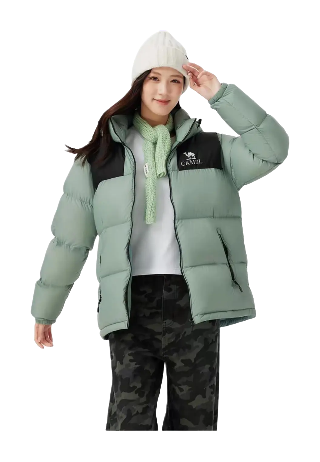 CAMEL Warm Fleece Series Down Jacket  Unisex  VJSNEAKER