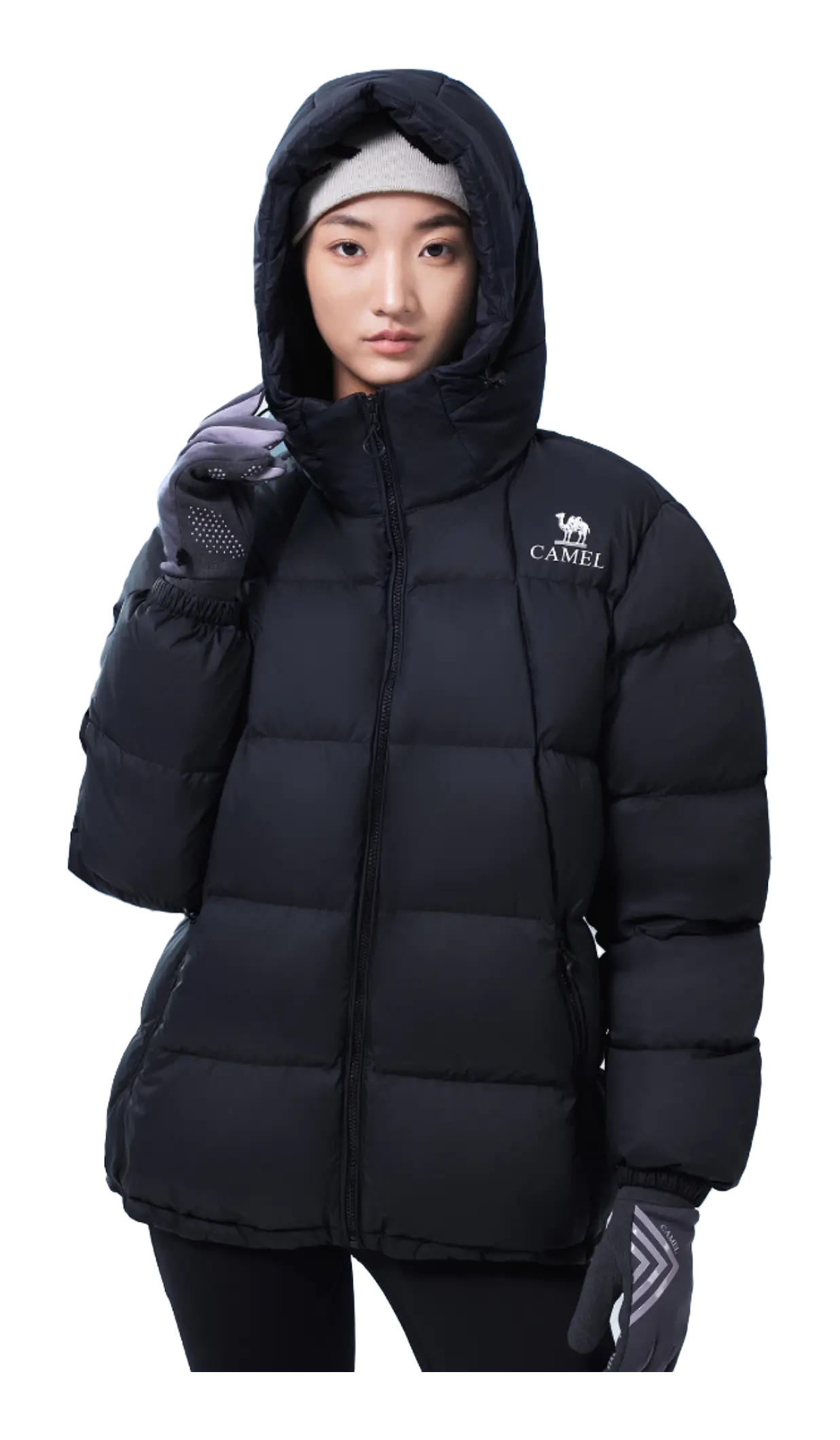 CAMEL Warm Fleece Series Down Jacket Unisex  VJSNEAKER