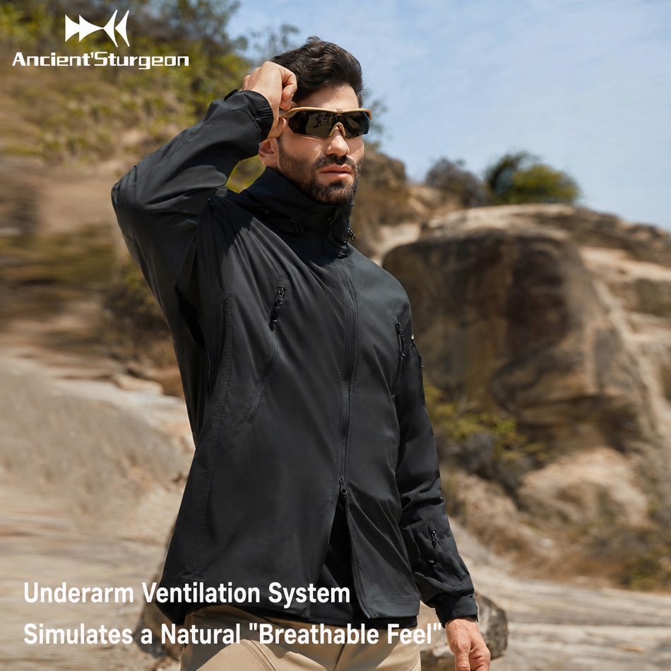 AncientSturgeon Sun Protection Jacket "Dusk Gray" SG25009 - Unisex Dusk Gray