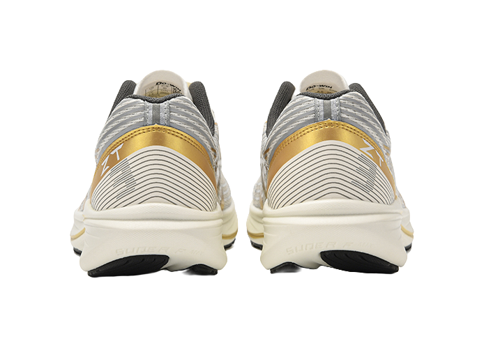 DO-WIN Anti-Slip And Wear-Resistant Breathable Low-Top Foot Arch Carbon Plate Marathon Running Shoes Unisex Ecru Gold 