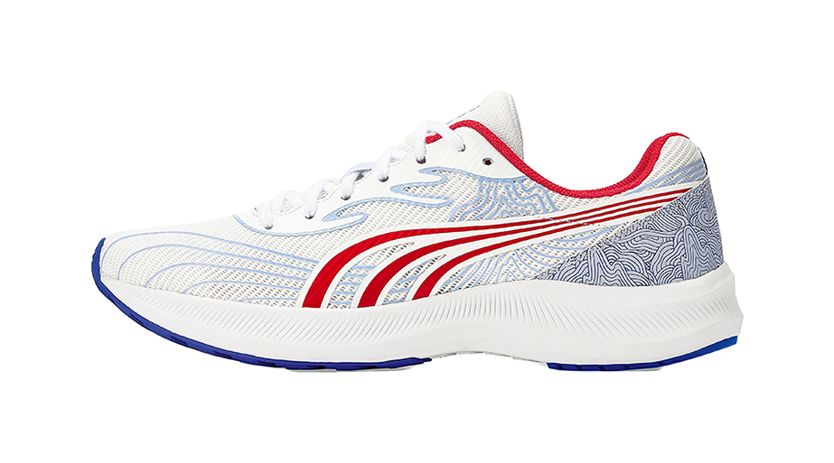 DO-WIN Journey To The Second Generation Durable Breathable Low-Top Running Shoes Unisex White Red 