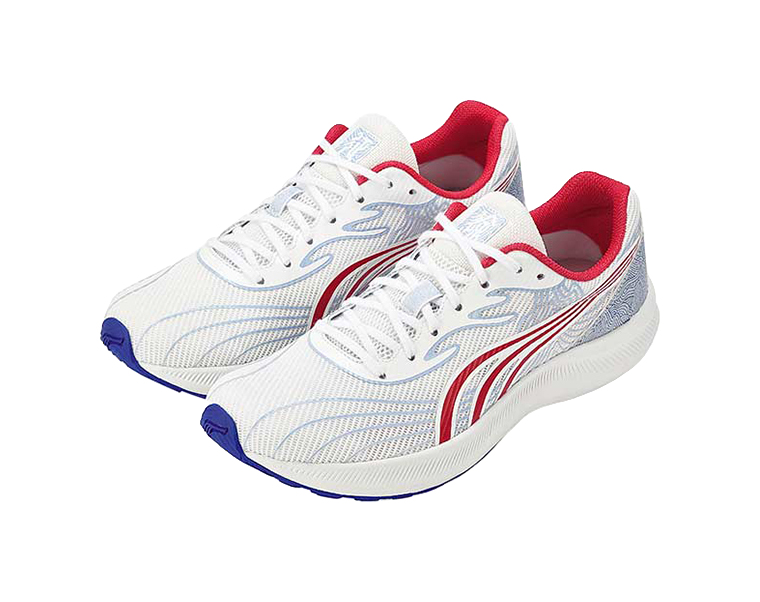DO-WIN Journey To The Second Generation Durable Breathable Low-Top Running Shoes Unisex White Red 