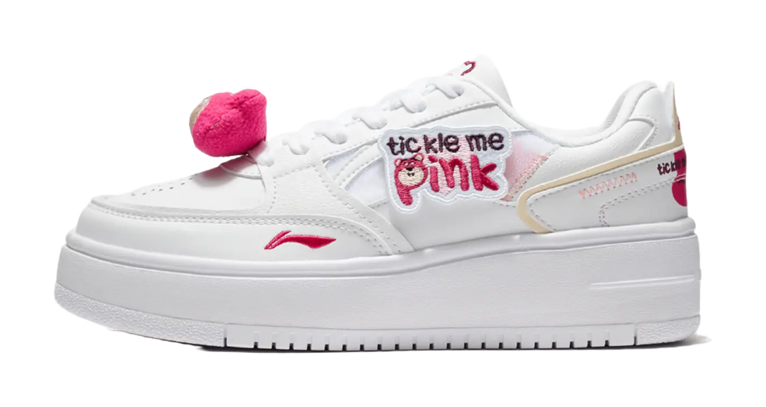 Disney X LINING Cheese Skateboard Shoes Women's Low top White 