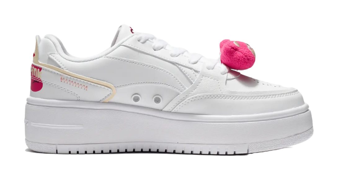 Disney X LINING Cheese Skateboard Shoes Women's Low top White 