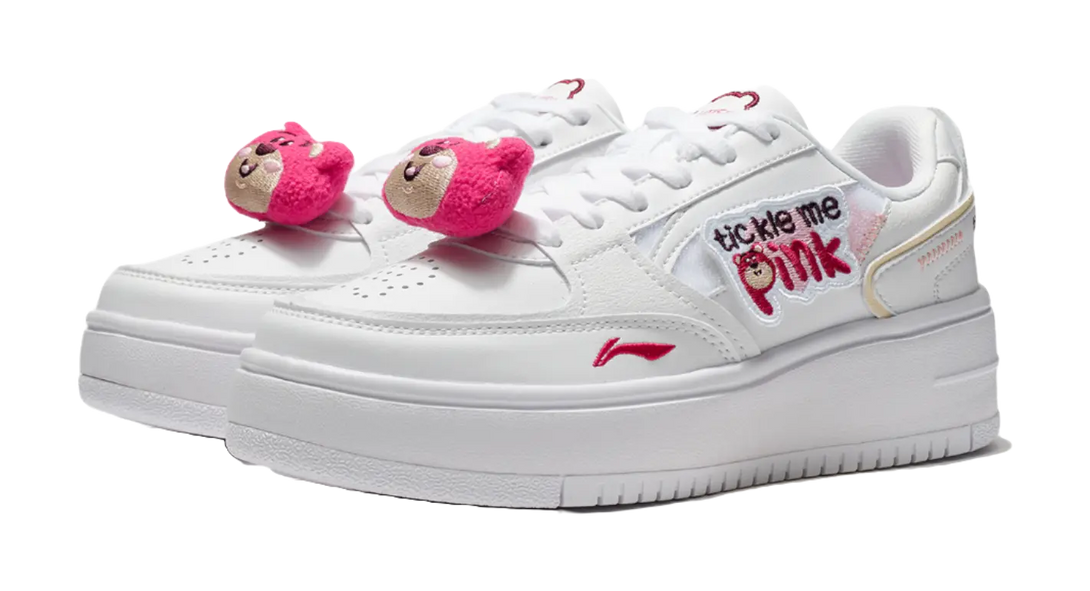 Disney X LINING Cheese Skateboard Shoes Women's Low top White 