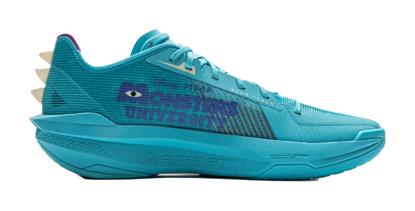 Disney x LiNing Ultra Light Cushioned Slip-Resistant Rebound Low-Top Basketball Shoes Mens Sea Teal  vjsneaker.com