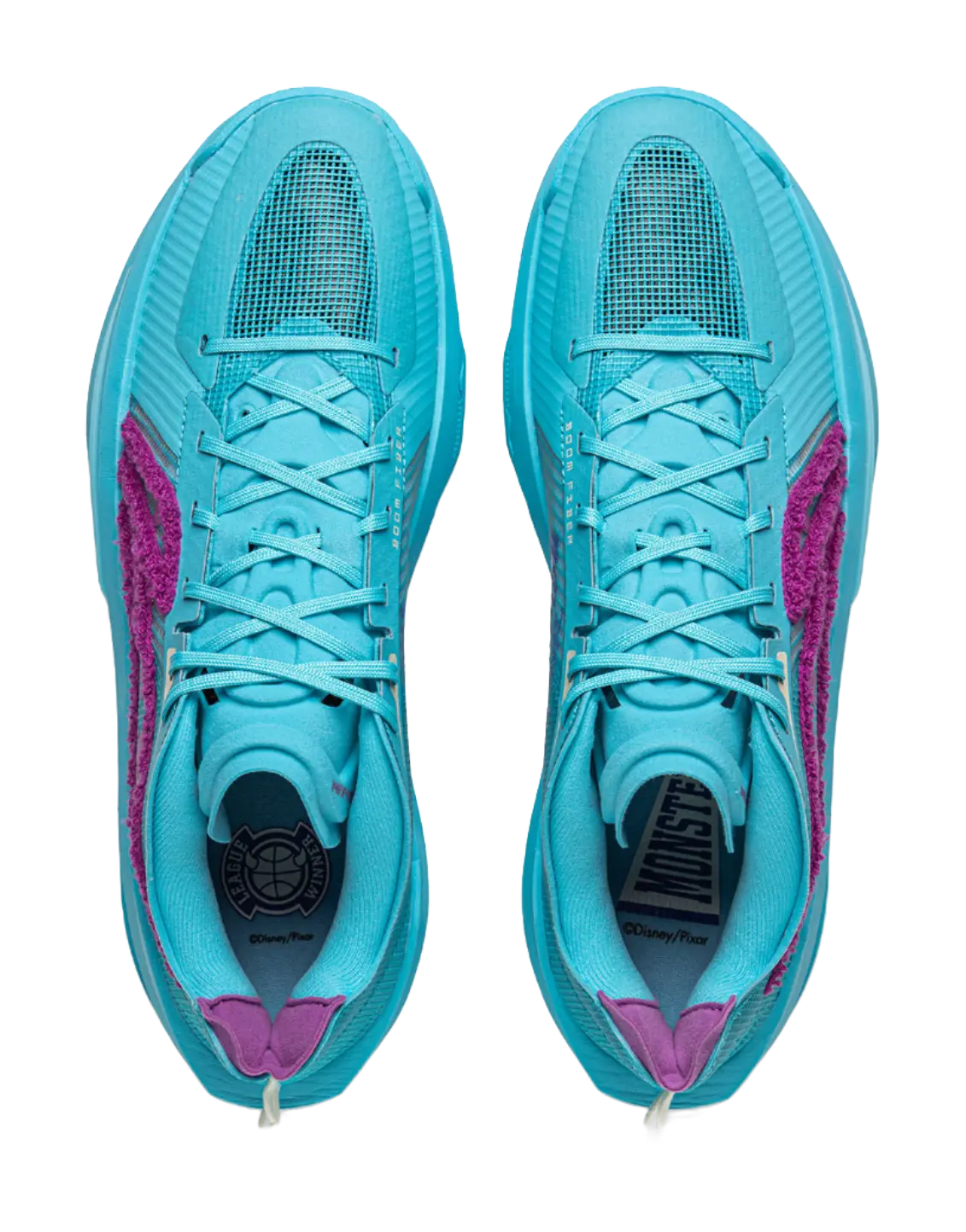 Disney x LiNing Ultra Light Cushioned Slip-Resistant Rebound Low-Top Basketball Shoes Mens Sea Teal  vjsneaker.com