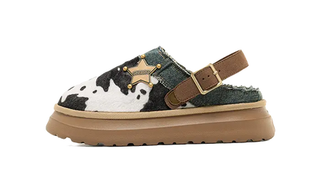 Disney x OLD ORDER Rubber Sole Abrasion Resistant Slip Resistant Closed Toe Slippers Unisex Black White Blue  VJSNEAKER