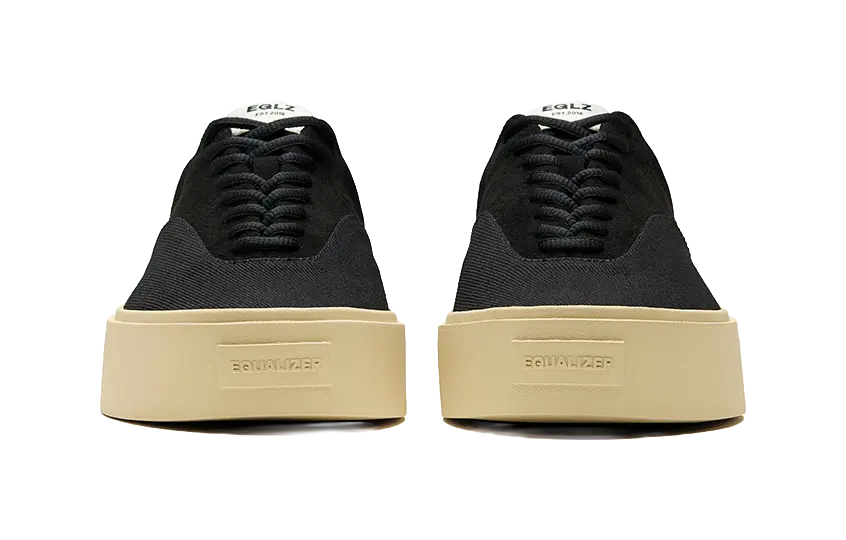 EQLZ EQUALIZER Fault 22 Quick Dry And Abrasion Resistant Low top Skateboard Shoes Unisex Ghost Black 