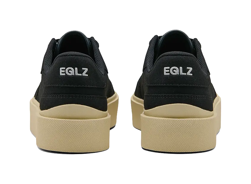 EQLZ EQUALIZER Fault 25 Anti Slip Wear Resistant Low Top Skateboard Shoes Unisex Ghost Black 