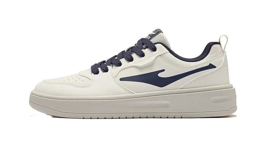 Erke Abrasion Resistant Shock Absorbers Low top Skateboard Shoes Men's Microcrystal White Cosmic Blue 