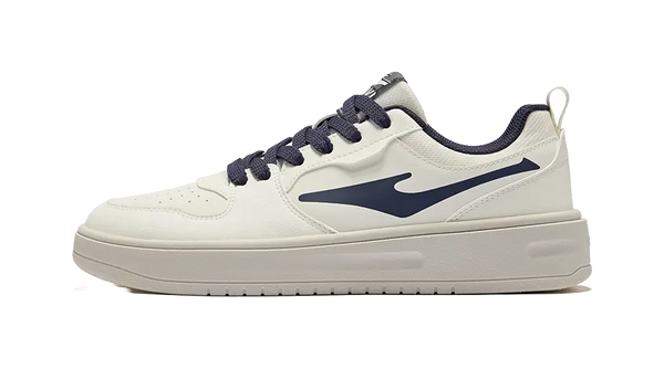 Erke Abrasion Resistant Shock Absorbers Low top Skateboard Shoes Men's Microcrystal White Cosmic Blue 