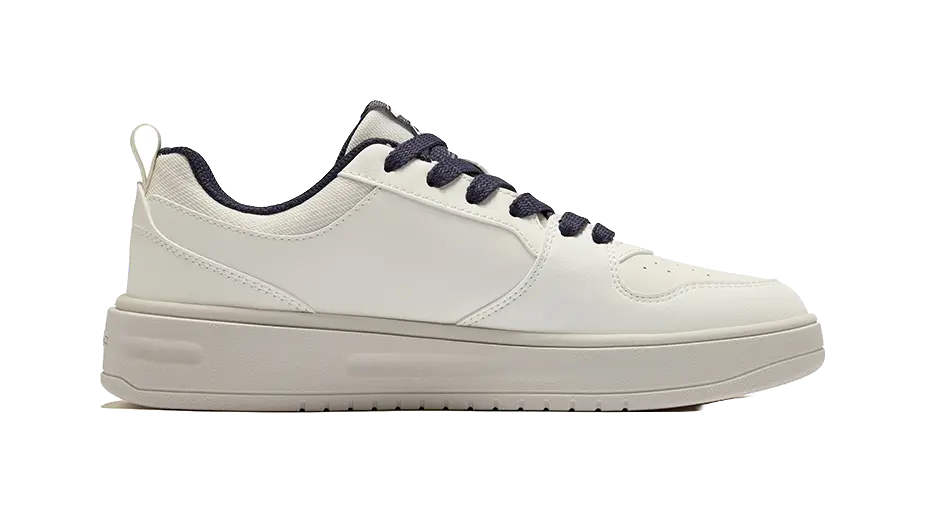 Erke Abrasion Resistant Shock Absorbers Low top Skateboard Shoes Men's Microcrystal White Cosmic Blue 