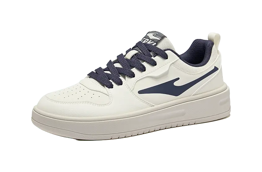 Erke Abrasion Resistant Shock Absorbers Low top Skateboard Shoes Men's Microcrystal White Cosmic Blue 