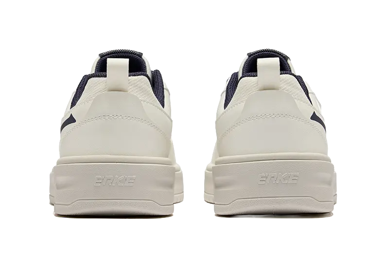 Erke Abrasion Resistant Shock Absorbers Low top Skateboard Shoes Men's Microcrystal White Cosmic Blue 