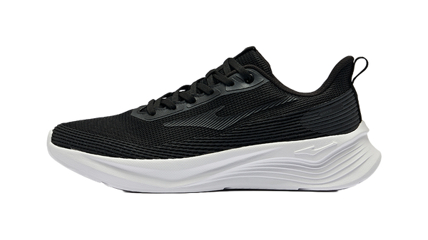 Erke Cushioning, Wear Resistant Low top Casual Running Shoes Men's Jet Black 