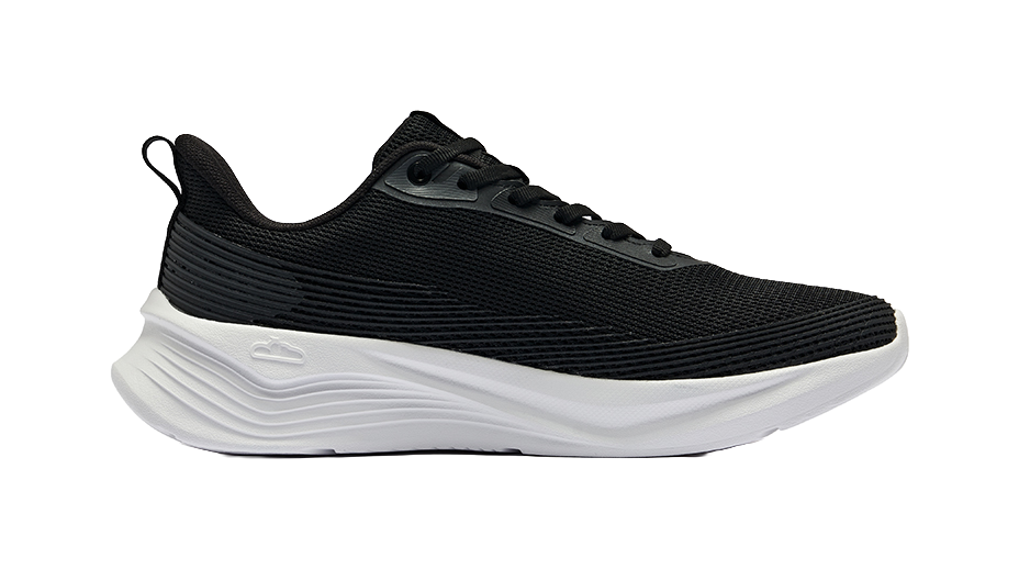 Erke Cushioning, Wear Resistant Low top Casual Running Shoes Men's Jet Black 