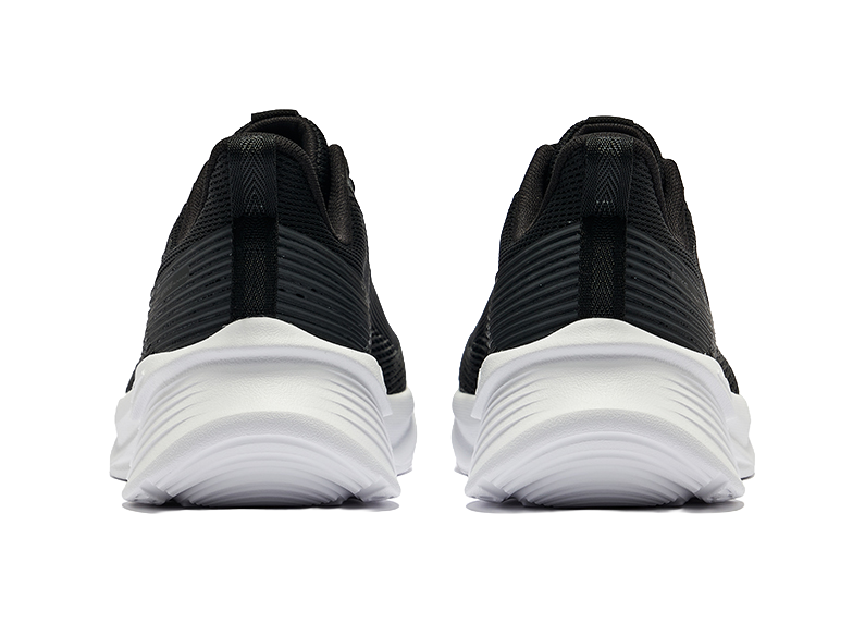 Erke Cushioning, Wear Resistant Low top Casual Running Shoes Men's Jet Black 