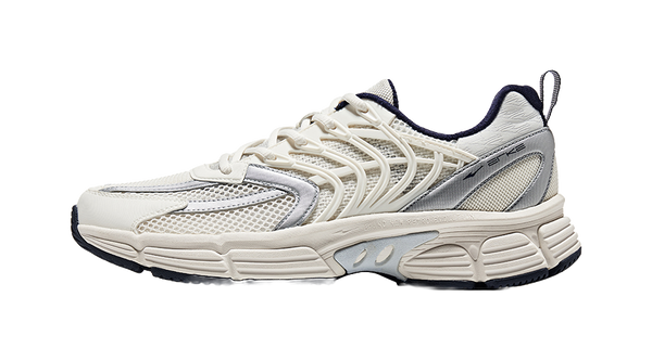 Erke Fishbone Low top Casual Shoes Men's White Blue 