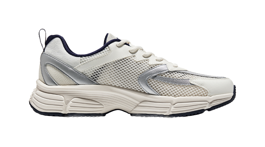 Erke Fishbone Low top Casual Shoes Men's White Blue 