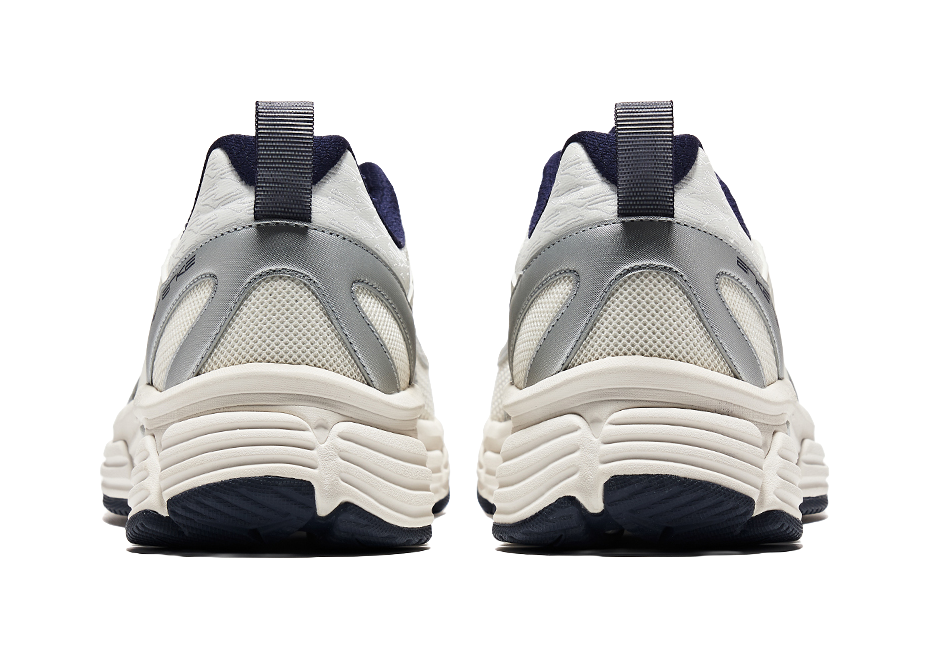 Erke Fishbone Low top Casual Shoes Men's White Blue 