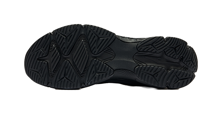 Erke Fishbone Secret Network Abrasion Resistant Breathable Low top Casual Shoes Men's Jet Black Carbon Gray 