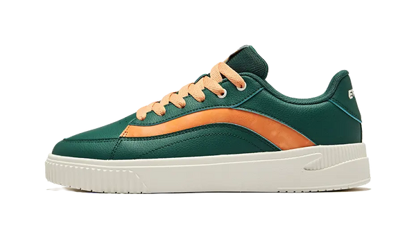 Erke Flying Phoenix Slip Resistant Abrasion Resistant Low top Skateboard Shoes Men's Mountain Green Apricot Orange 