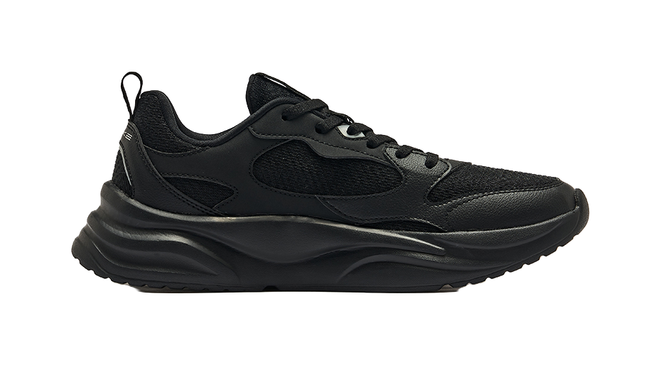 Erke Phantom 1.0 Slip Resistant Abrasion Resistant Low top Casual Shoes Mens Black 