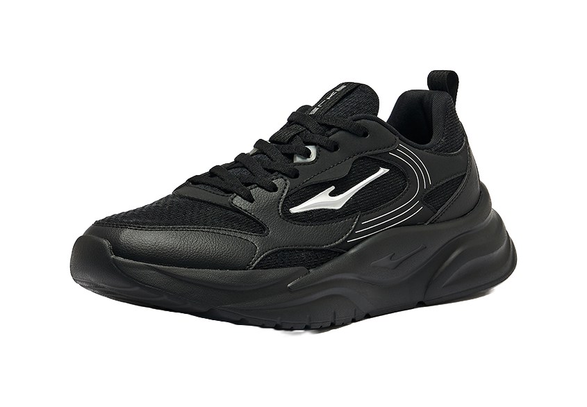 Erke Phantom 1.0 Slip Resistant Abrasion Resistant Low top Casual Shoes Mens Black 