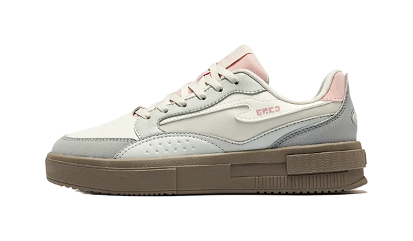 Erke Stunning Slip Resistant Abrasion Resistant Low top Skateboard Shoes Women's Microcrystal White Dew Gray 