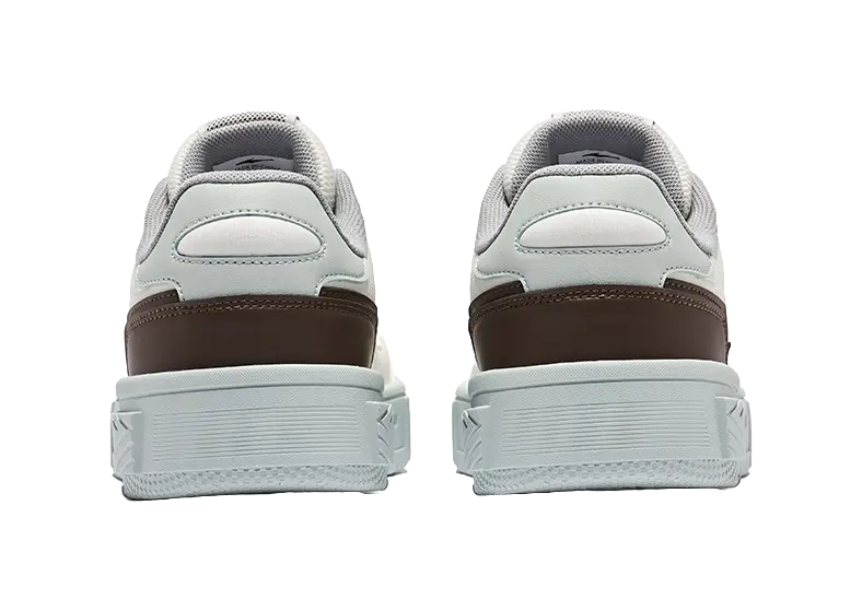 Erke Thousand Peaks Anti Slip Wear Resistant Low Top Skateboard Shoes Men's Microcrystal White Dark Sandalwood 