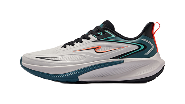 Erke Tissot 4 Cushioning, Waterproof, Lightweight Low top Sprint City Commute Running Shoes Men's Gray Cyan 