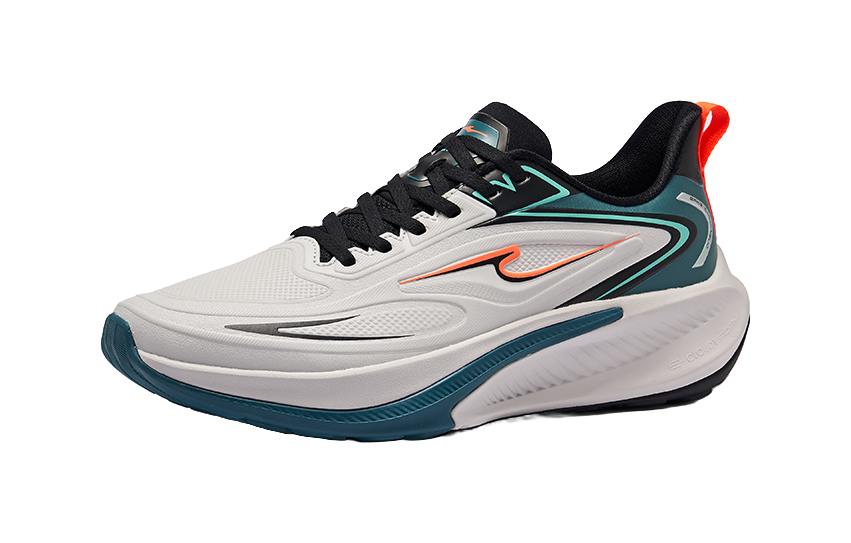 Erke Tissot 4 Cushioning, Waterproof, Lightweight Low top Sprint City Commute Running Shoes Men's Gray Cyan 