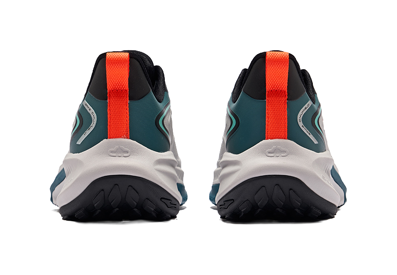 Erke Tissot 4 Cushioning, Waterproof, Lightweight Low top Sprint City Commute Running Shoes Men's Gray Cyan 