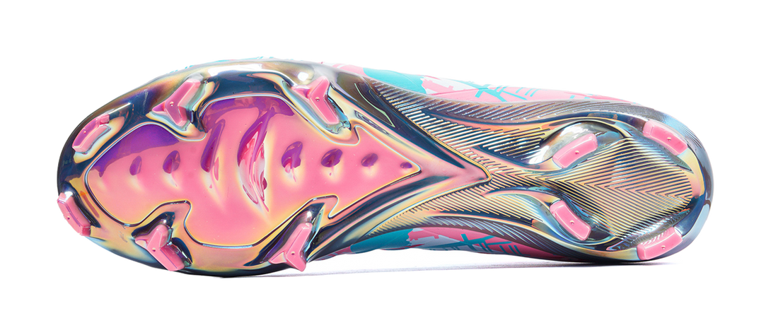 FEELACES AG Artificial Ground Natural Grass Slip Resistant Coverage Support Soccer Shoes Unisex Pink 