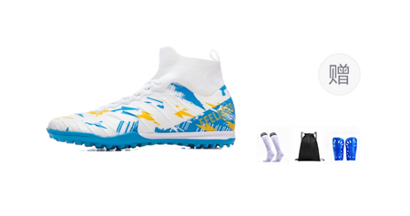 FEELACES Soccer Shoes Unisex High top Purple 