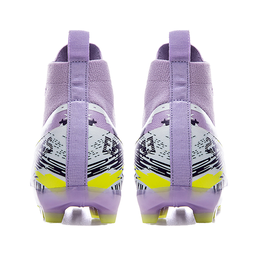 FEELACES Soccer Shoes Unisex High top Purple 