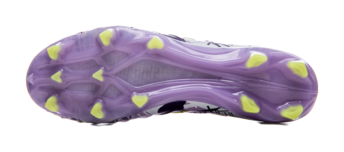 FEELACES Soccer Shoes Unisex High top Purple 