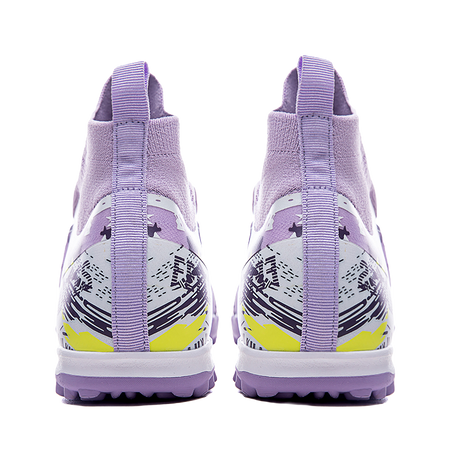 FEELACES Soccer Shoes Unisex High top Purple 