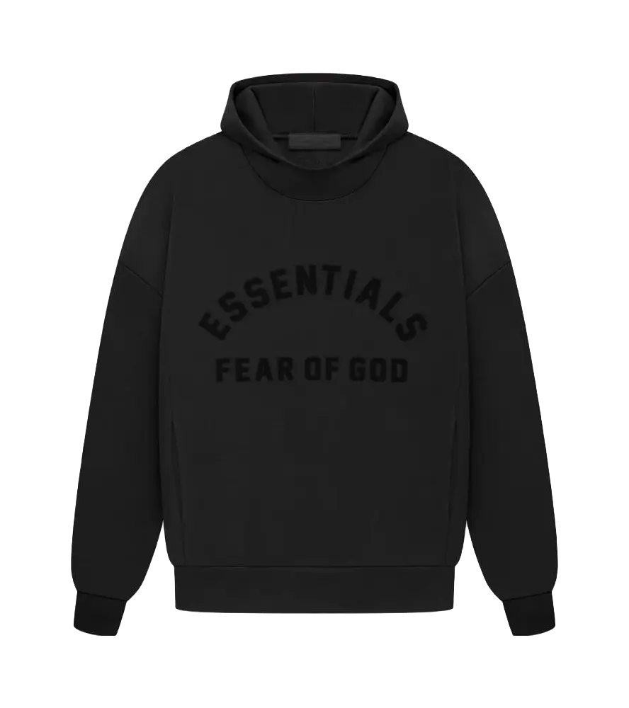 Fear Of God Essentials logo-print drop-shoulder hoodie  vjsneaker.com