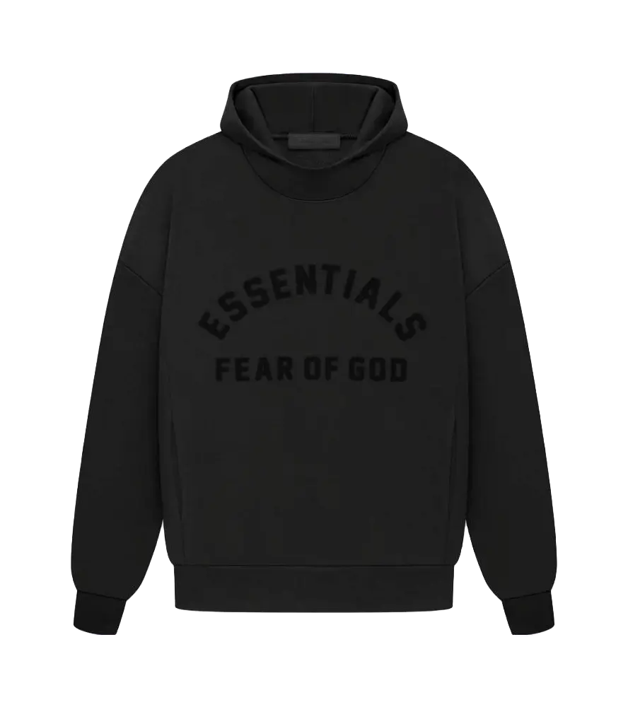 Fear Of God Essentials logo-print drop-shoulder hoodie  vjsneaker.com