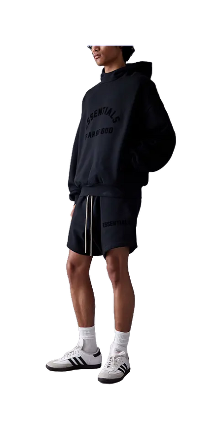 Fear Of God Essentials logo-print drop-shoulder hoodie  vjsneaker.com