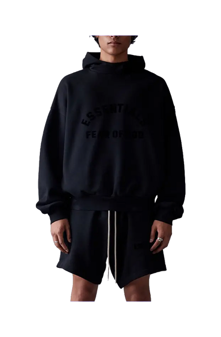 Fear Of God Essentials logo-print drop-shoulder hoodie  vjsneaker.com